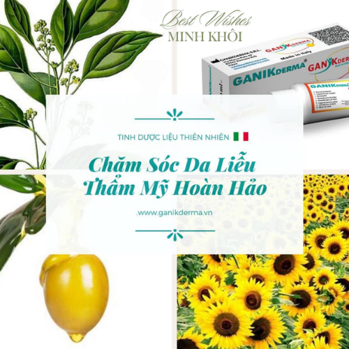 Kem phục hồi vết thương GANIKderma 20ml làm đầy sẹo lõm, sẹo rỗ hạn chế phát triển sẹo lồi.