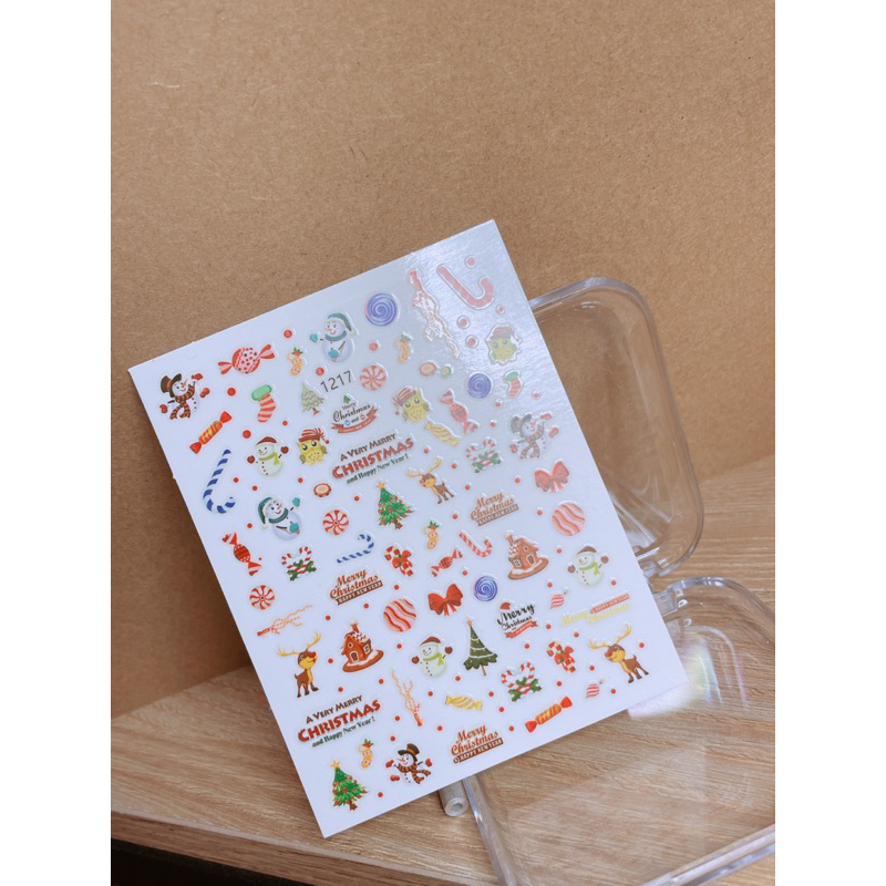 Hình dán nail noel