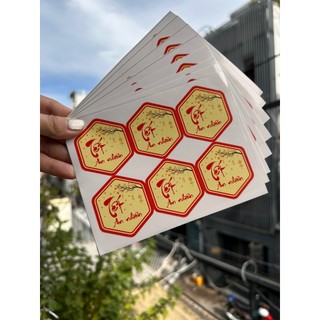 100 tem Tết -  Lục giác 4X5CM