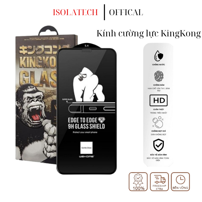 kính cường lực - Prami - full màn hình lkingkong -x/xs/xsmax/11/11pro/11promax/12/12promax/13promax/14promax
