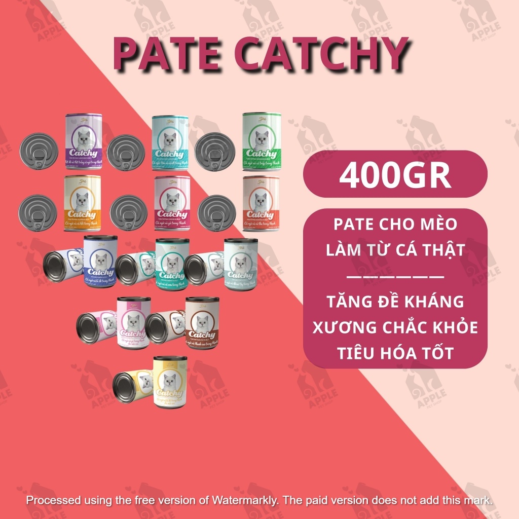 Pate cho mèo mọi lứa tuổi Catchy - Đủ mùi vị