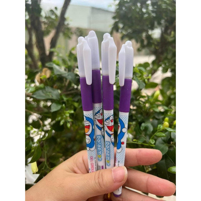 Bút Gel Doraemon Mực Tím ( Ngòi 0,5mm )