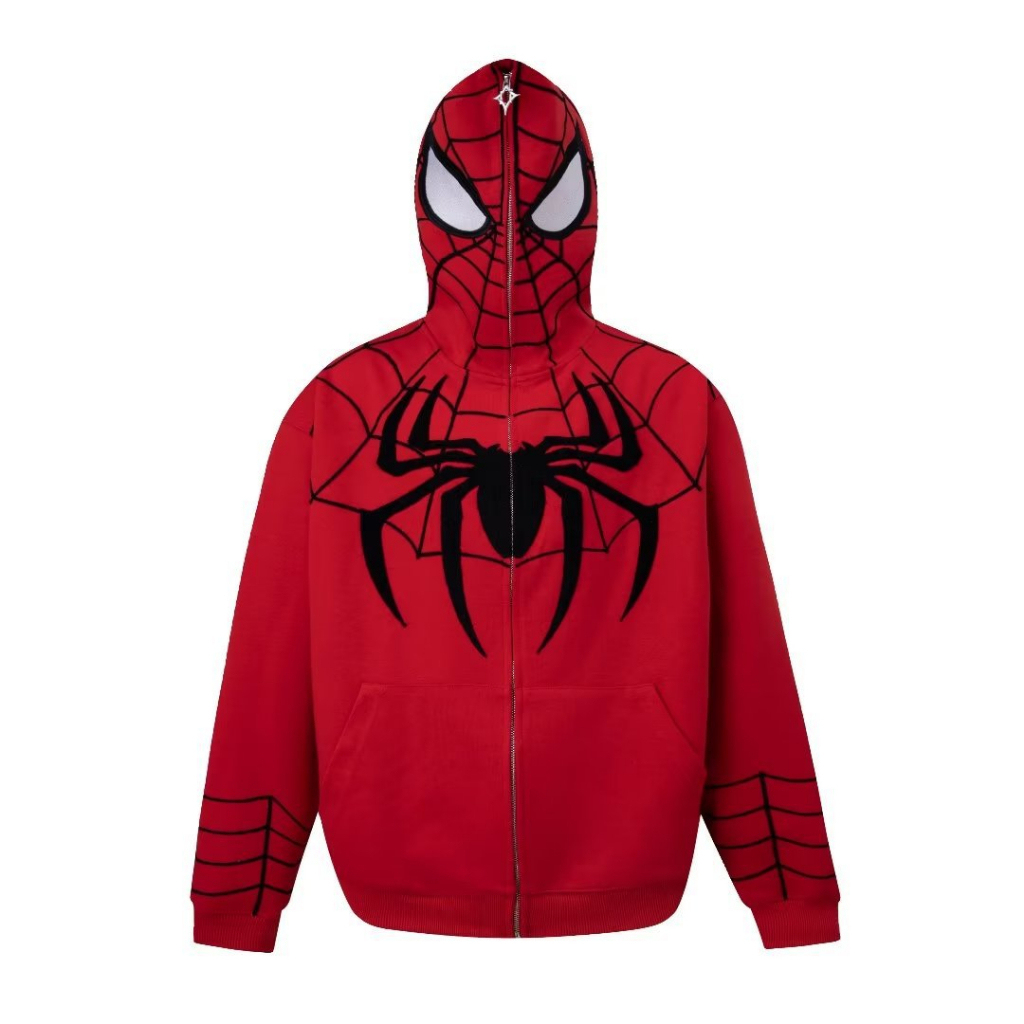 Áo Khoác Hoodie Spider Man Trùm Kín Mặt, Hoodie Người Nhện Full Face Hot Hit 2023 NaKa Shop