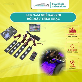 Đèn led gầm ghế ô tô chiếu sao rơi, cắm cổng USB, nháy theo nhạc - tăng sự sang trọng, đẳng cấp cho xe