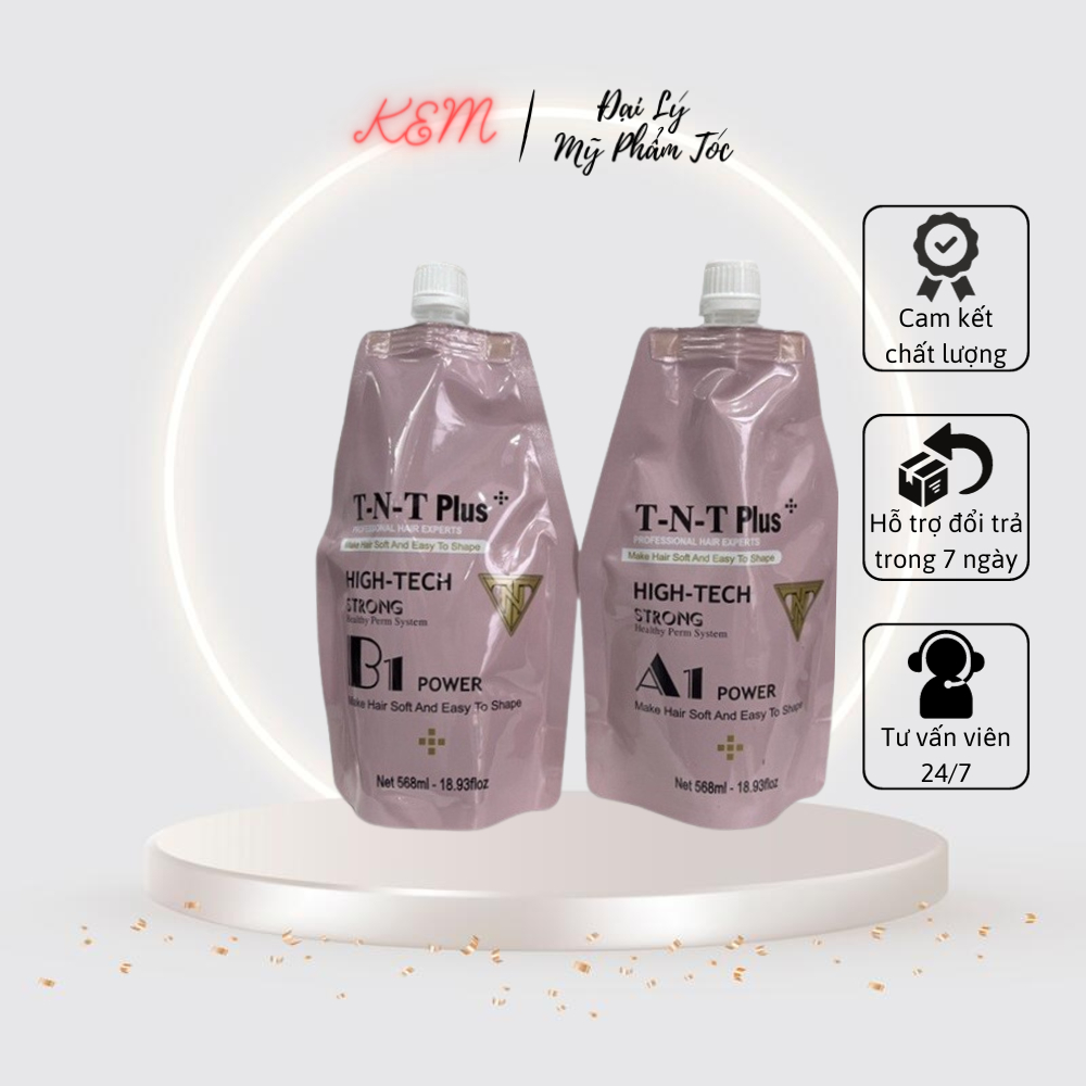 TNT - Thuốc Uốn Tóc TNT, Uốn Nóng Cao Cấp TNT PLUS không cần canh mềm hoá giúp tóc uốn bồng bềnh và mềm mượt, mùi thơm