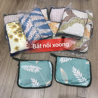 Lót tay nhấc bắc bếp bằng vải dày dặn ( 1 đôi - dụng cụ nhà bếp