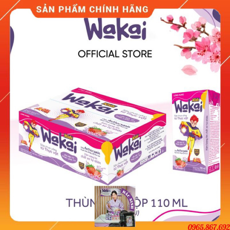 Thùng Sữa Chua Uống Từ Thực Vật Wakai Kids