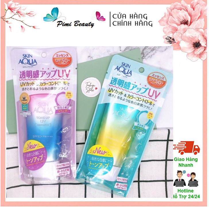 Kem chống nắng Skin Aqua Tone up UV SPF 50+ PA++++ 80gr nội địa Nhật - CH