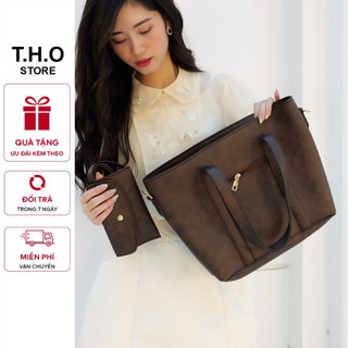 Túi xách nữ, túi đeo chéo công sở bộ tặng kèm ví, da bò cao cấp K142