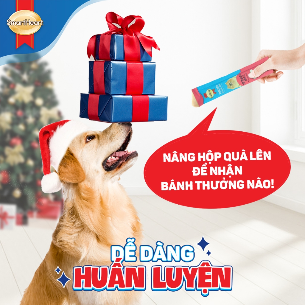 Soup  thưởng cho chó Smartheart gói 4 thanh 15gr - Đủ mùi vị