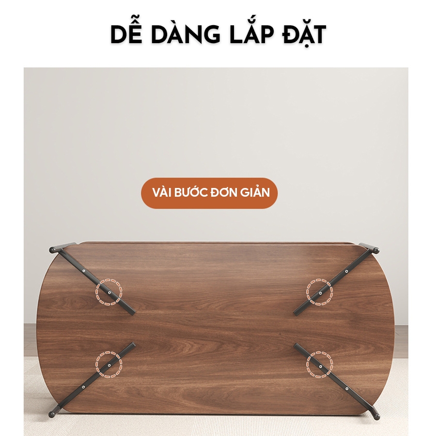 Bàn Gỗ 2 Tầng Decor Phòng Khách Vintage Gỗ Thật Bo góc Sang Chảnh