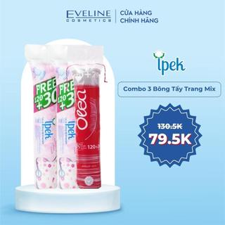 Combo 2 Bông tẩy trang Ipek siêu mềm mịn 150 miếng (IPEK0052) + Bông tẩy trang Olea 120+20 miếng (ICOT9056)