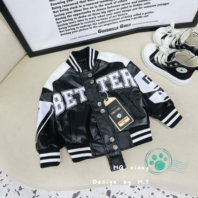 Áo Khoác da sành điệu cho bé trai 10-25kg