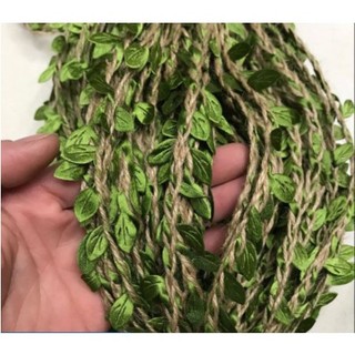 1 Mét Dây Thừng Lá Xanh Handmade