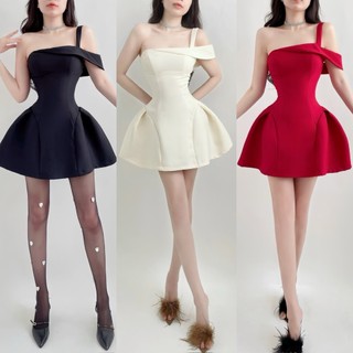 Đầm dây xòe mini Emilyshop (T)