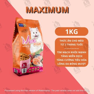 Thức ăn hạt mèo mọi lứa tuổi Maximum gói 1kg