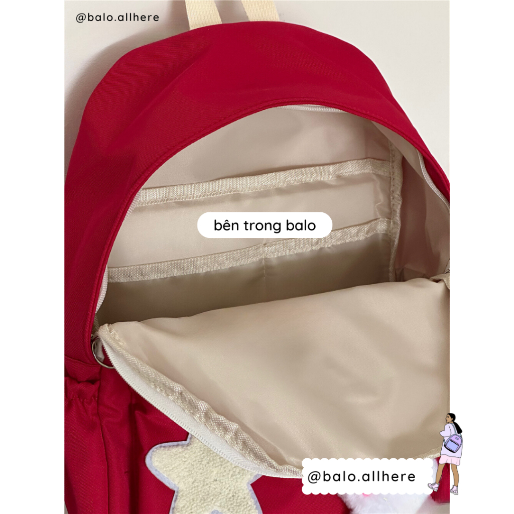 Balo Nữ Đi Học Dễ Thương Đơn Giản