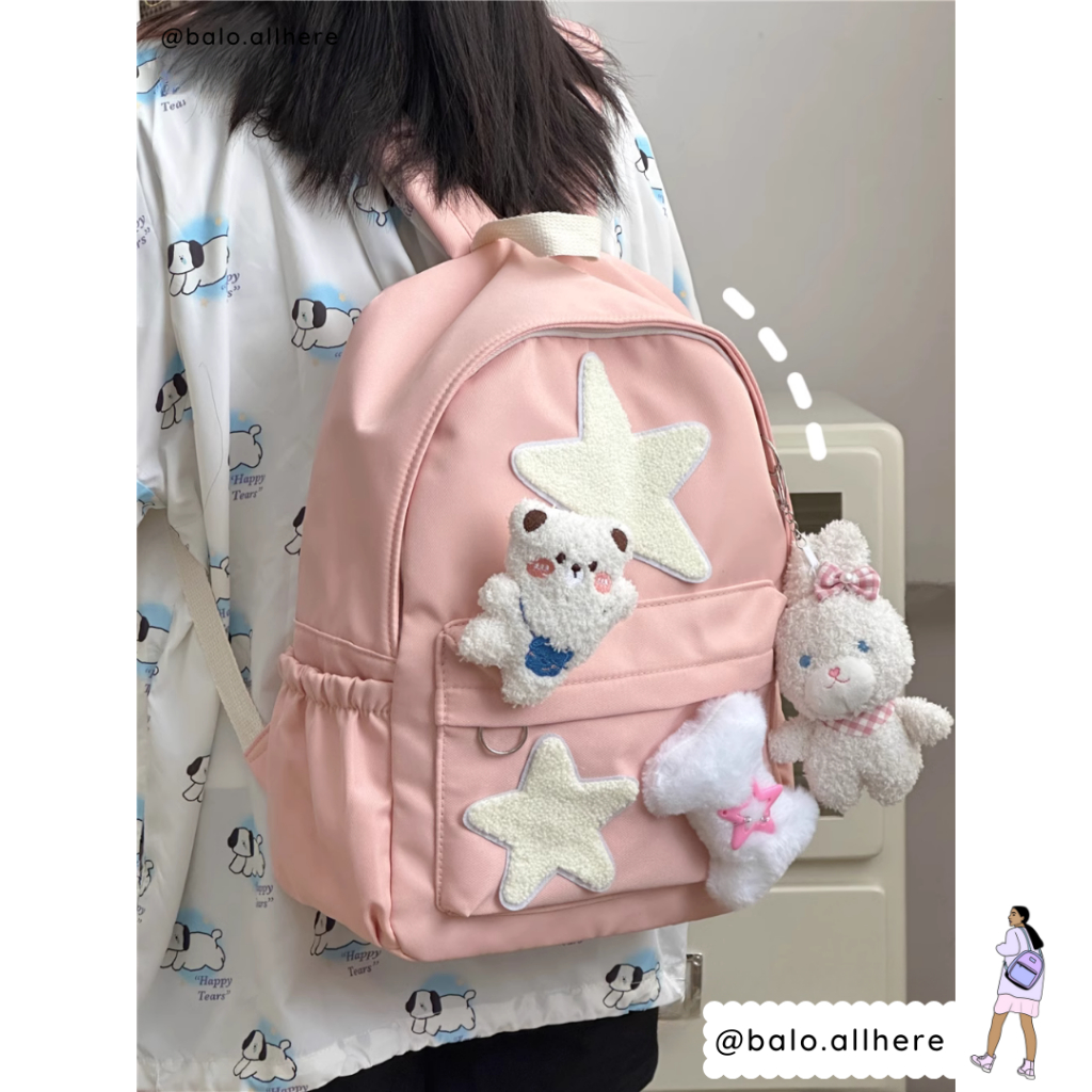 Balo Nữ Đi Học Dễ Thương Đơn Giản