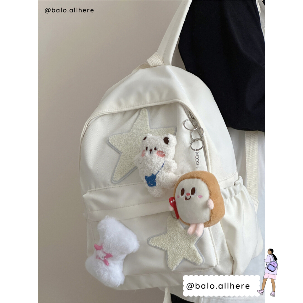 Balo Nữ Đi Học Dễ Thương Đơn Giản