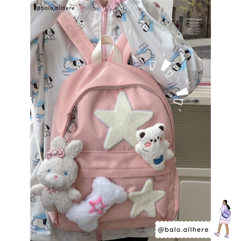 Balo Nữ Đi Học Dễ Thương Đơn Giản
