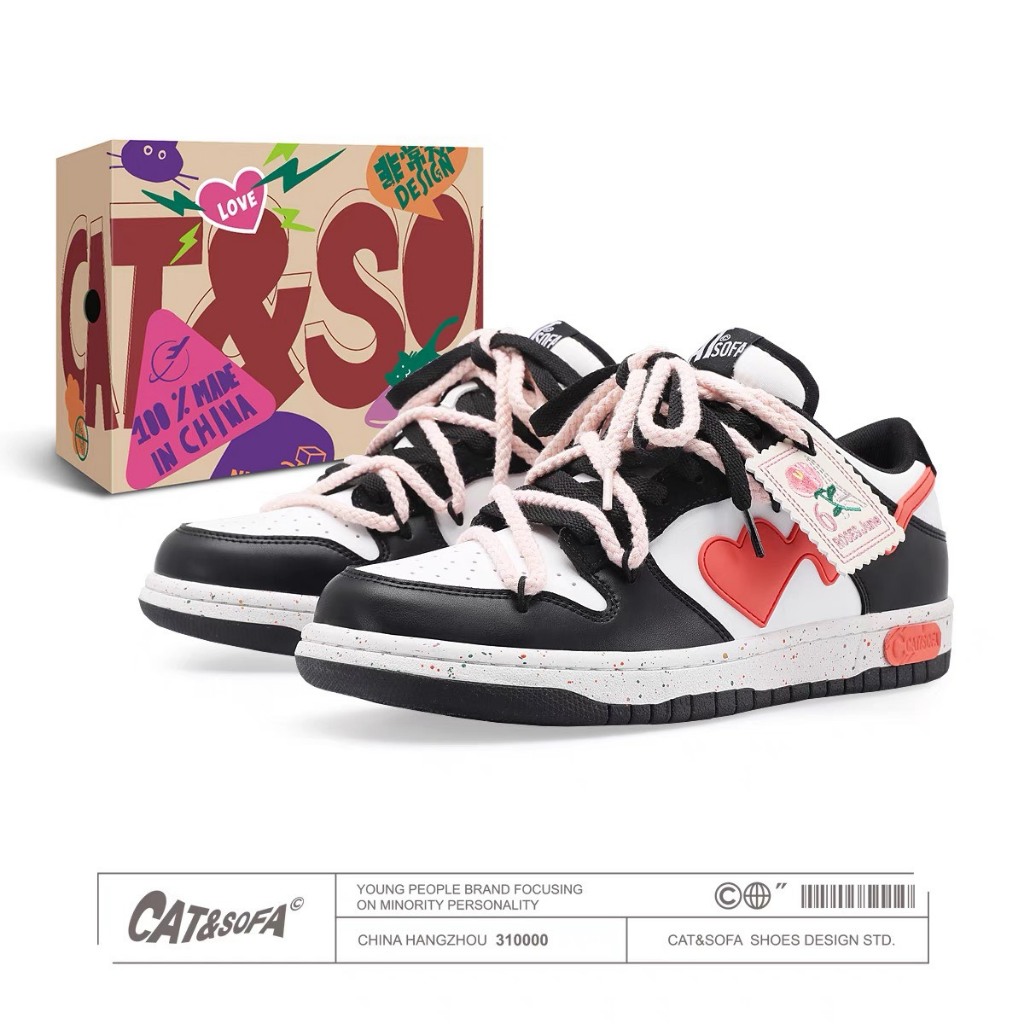 Giày thể thao Cat&Sofa " Rose Stamp "