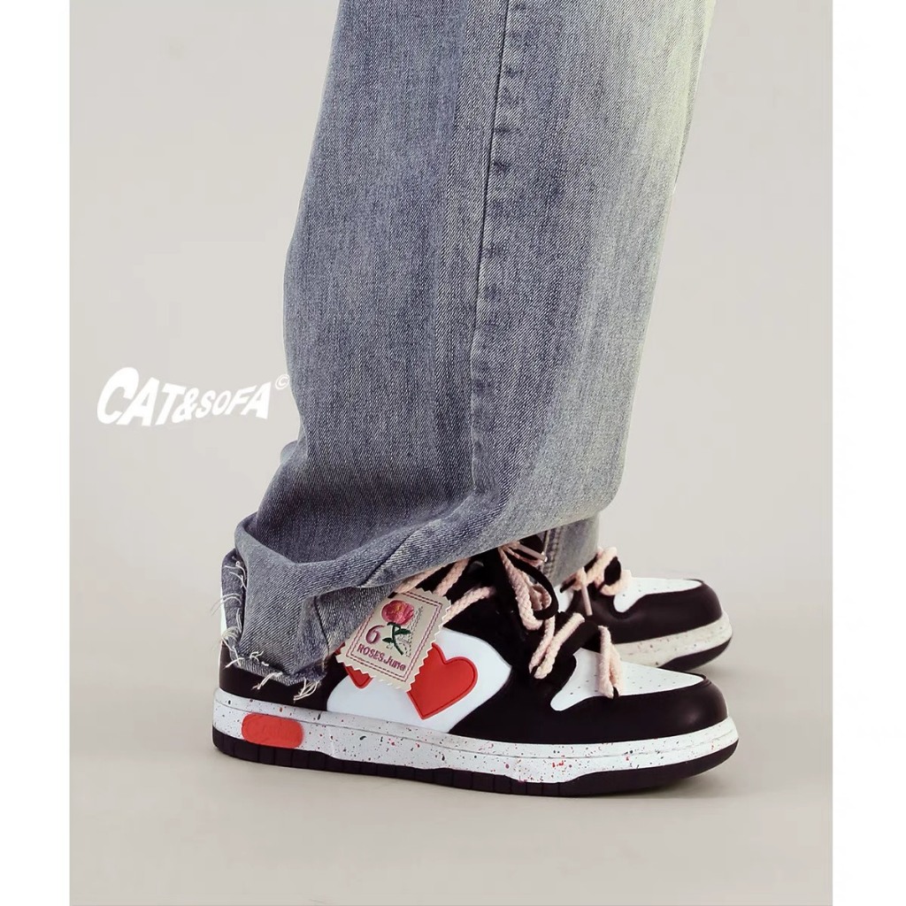 Giày thể thao Cat&Sofa " Rose Stamp "