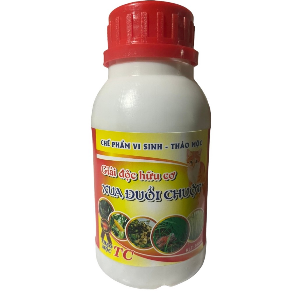 {CHẾ PHẨM SINH HỌC XUA ĐUỔI CHUỘT} chai 240ml, phun xua đuổi chuột cắn phá vườn cây, ruộng lúa, ruộng ngô, khoai..