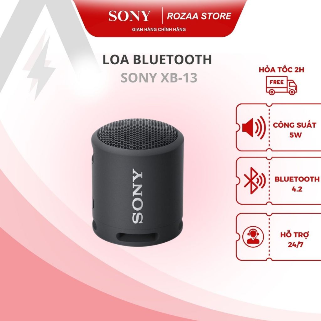 Loa Bluetooth Không Dây Sony SRS-XB13 Mới nhất 2023 - Full box nguyên seal, Bảo hành 12 tháng, 1 đổi 1