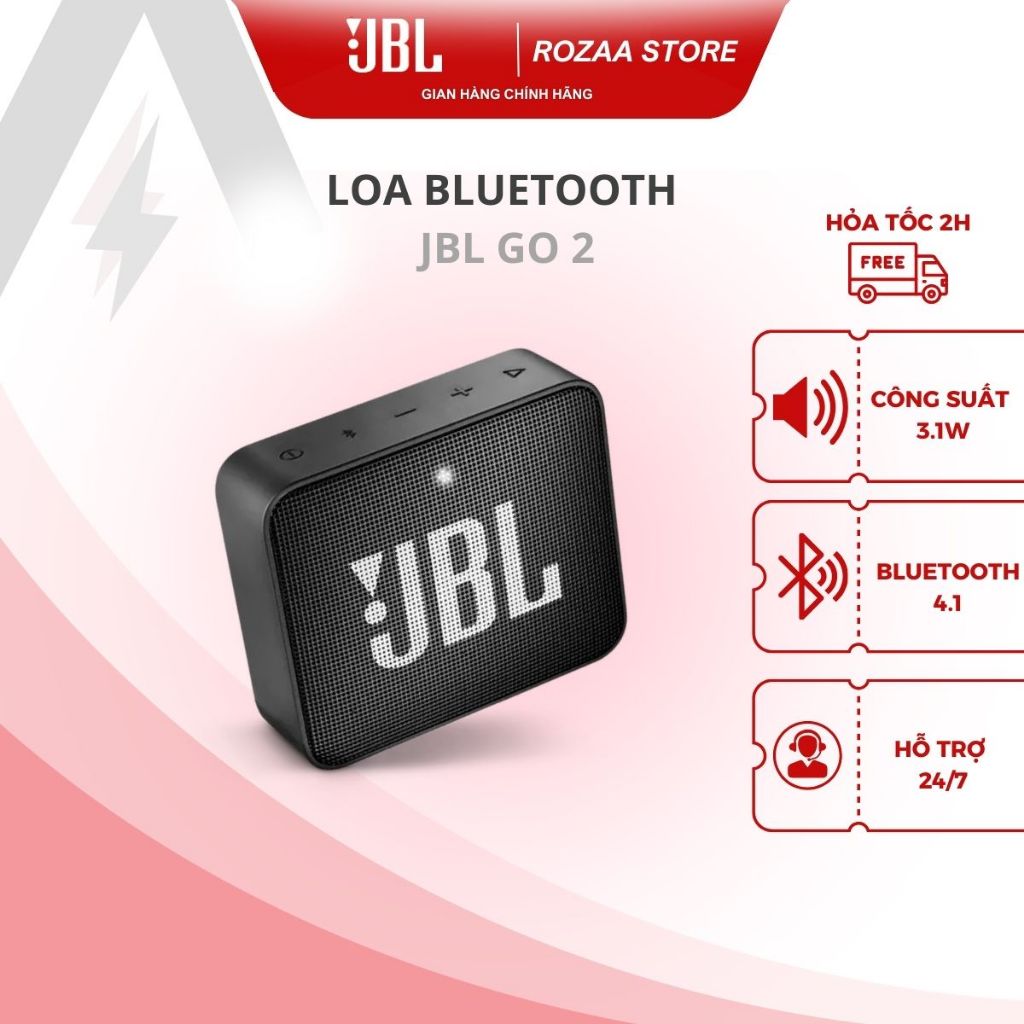Loa Bluetooth JBL GO 2 MINI - Nhiều màu - Full box nguyên seal 100% - Bảo hành 12 tháng - 1 đổi 1 trong 30 ngày