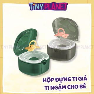 Hộp đựng ti giả ti ngậm cho bé có móc treo (nhựa PP nguyên sinh)