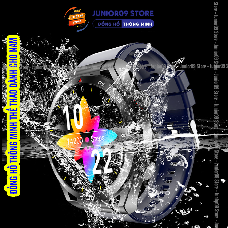 Đồng hồ thông minh Mặt tròn JUNIOR09 WATCH G9 PRO, Smart Watch Nghe gọi Chơi Game Nhận thông báo Đo sức khỏe cho Nam