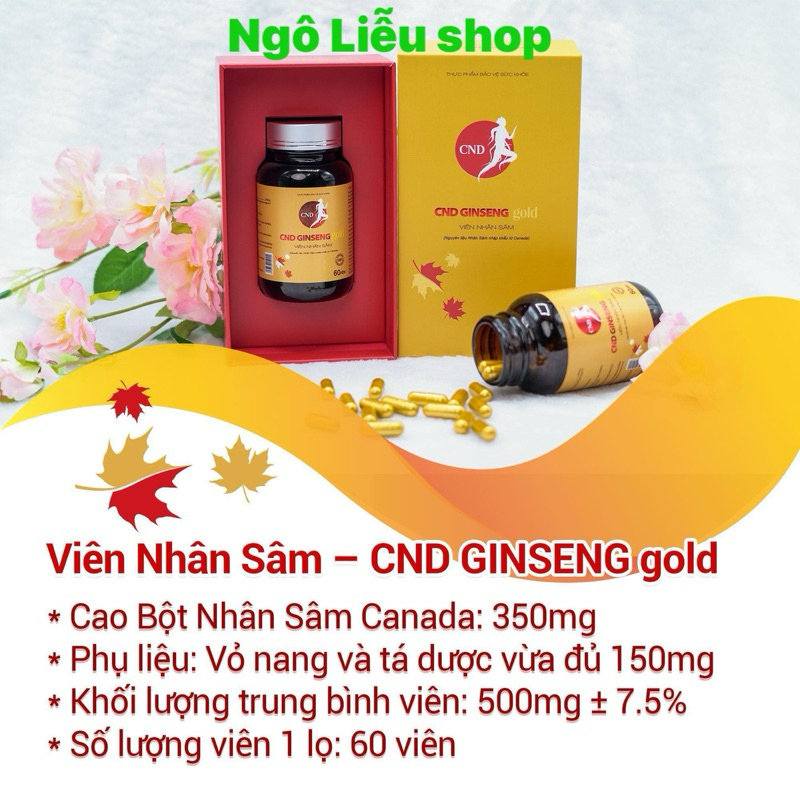 Viên nhân sâm CND GINSENG Gold