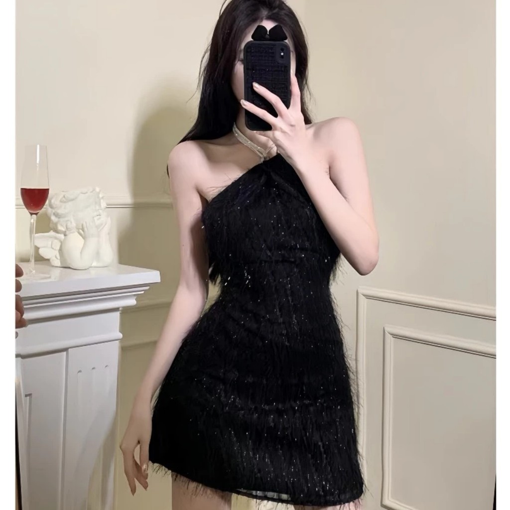 Đầm váy nữ cổ yếm cực sexy tôn dáng Patin Dress