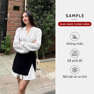 Đầm sơ mi Quinn Dress vải Linen SAMPLE LONDON thoáng mát, dễ ủi phù hợp đi tiệc, đi làm, đi chơi, đi dự sự kiện