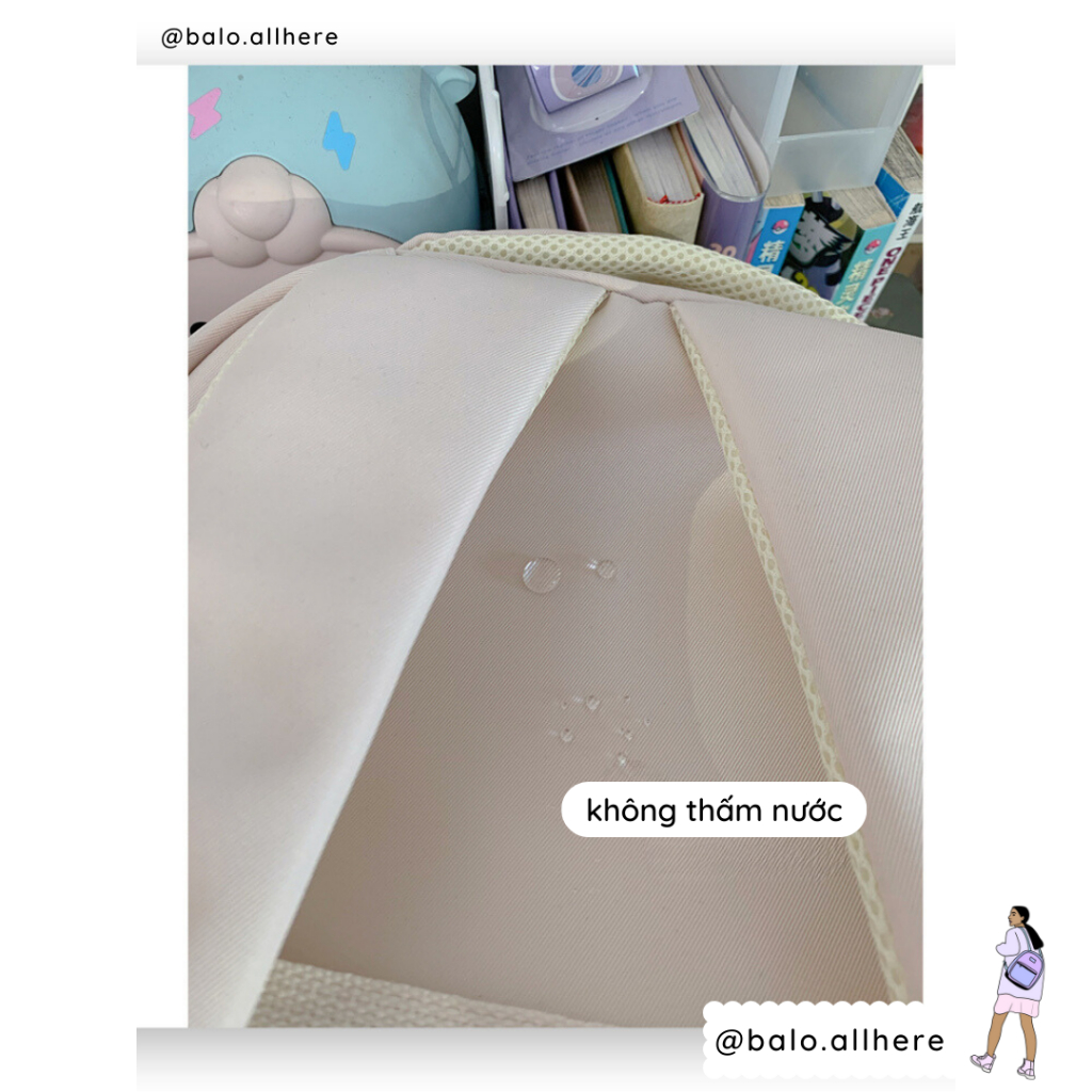 Cặp sách balo đi học nữ thời trang không thấm nước