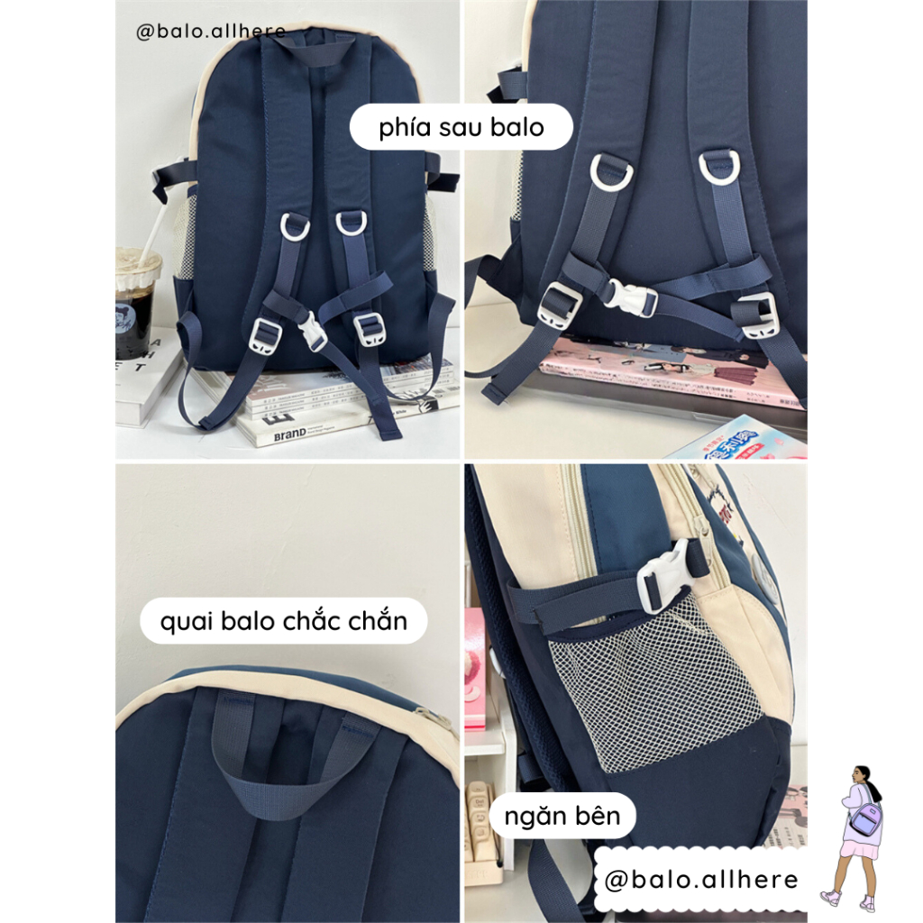 Balo Cặp Sách Đi Học Nam Nữ