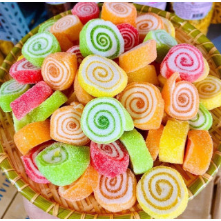 500gr kẹo dẻo trái cây/ kẹo dẻo lốc xoáy thái lan