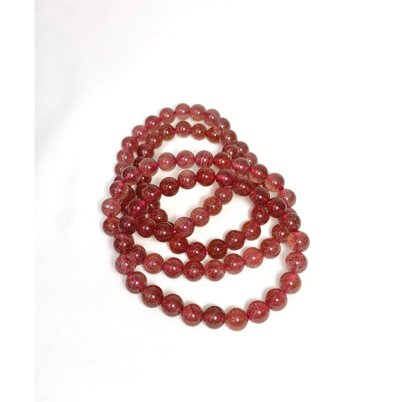 Vòng tay STRAWBERRY QUARTZ (T.a dâu tây) hỗ trợ tình cảm, cải thiện các mối quan hệ