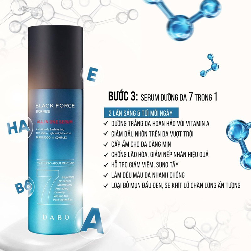 Serum Dưỡng Da Dabo 7in1 Black Force