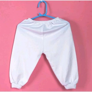 Quần bo trắng sơ sinh Bossini 100% cotton