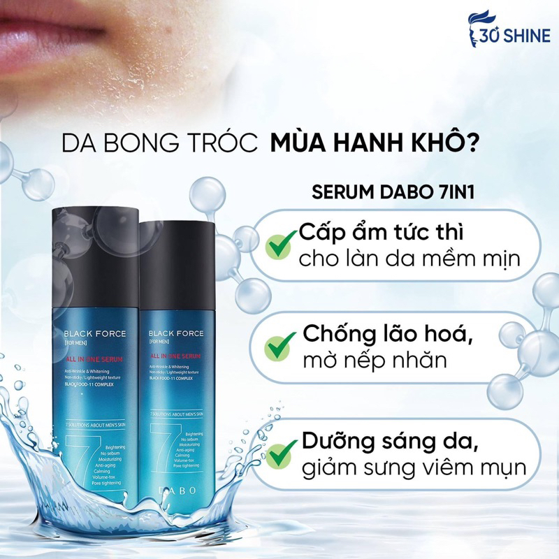 Serum Dưỡng Da Dabo 7in1 Black Force