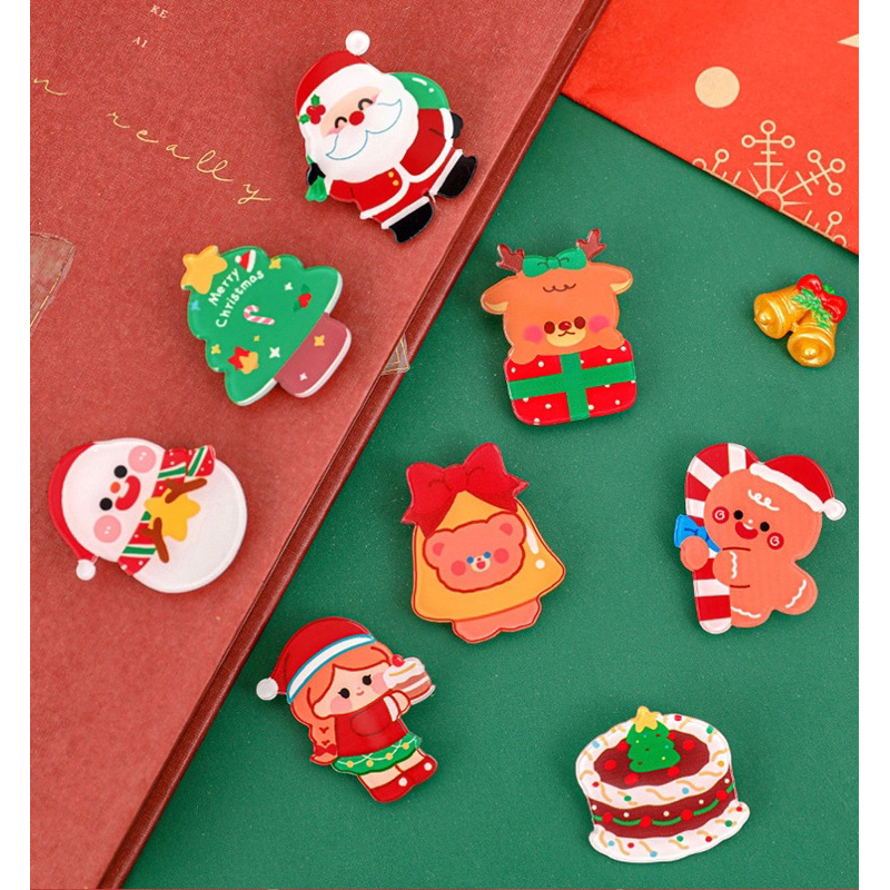 Huy hiệu, móc cài, ghim cài hình Noel