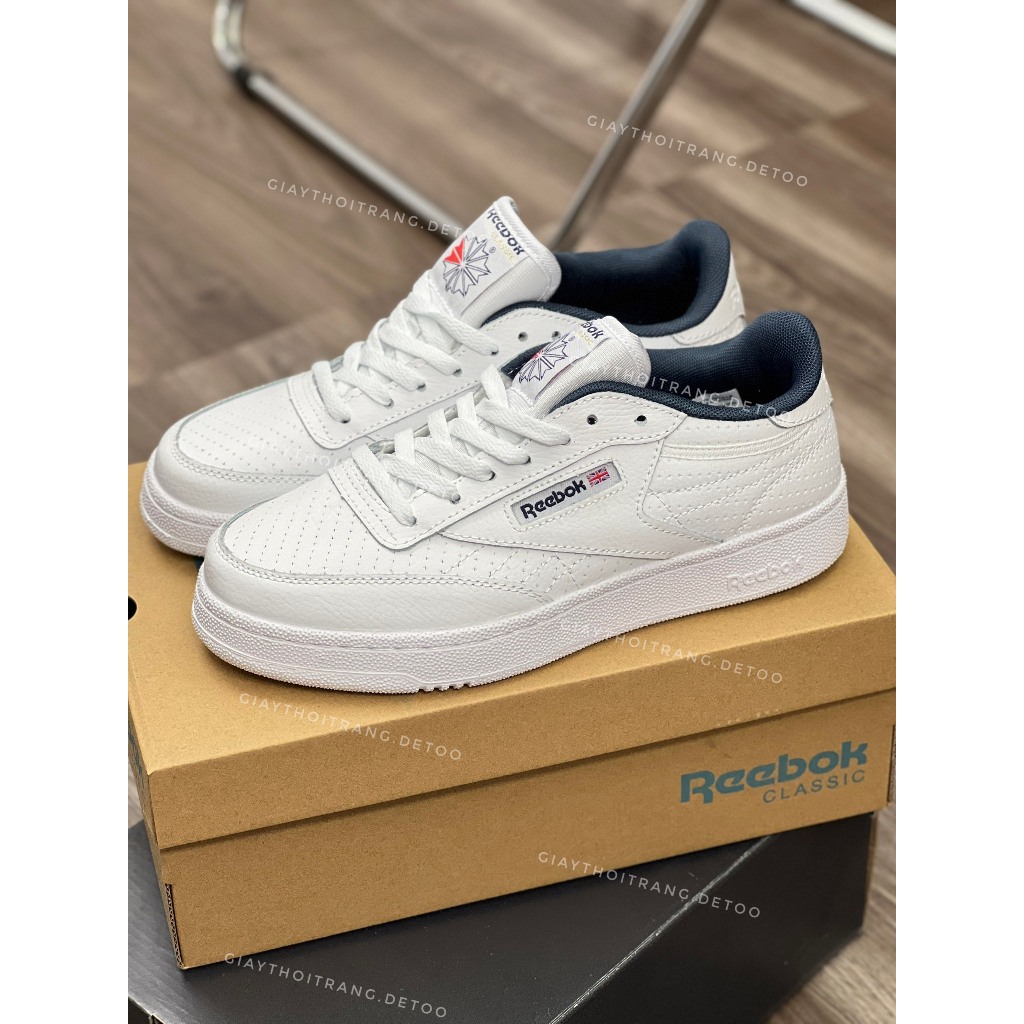 [giaythoitrang.detoo] Giày Sneaker Reebok Club C 85 Vintage Trắng Nam Nữ Cao Cấp