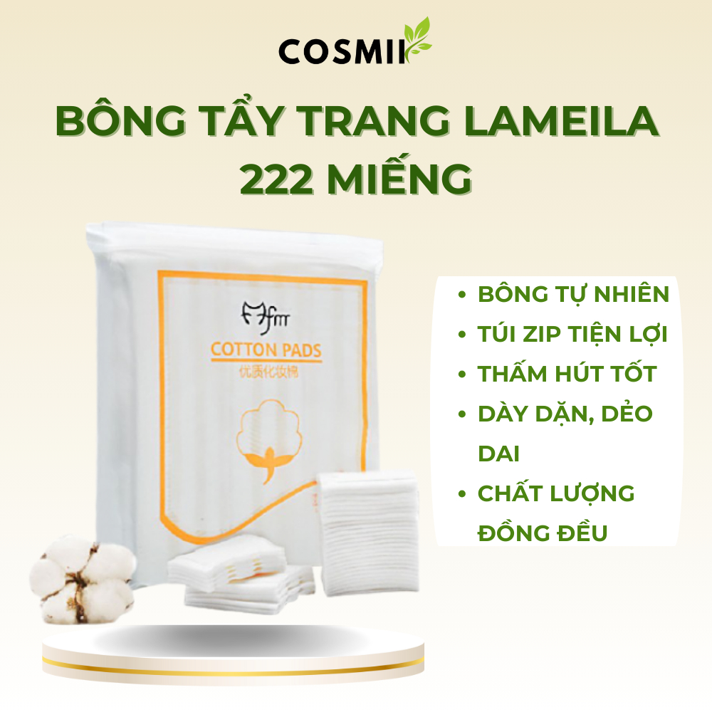 Bông tẩy trang Cottonpad 222 miếng Mềm Mịn Siêu Tiết Kiệm