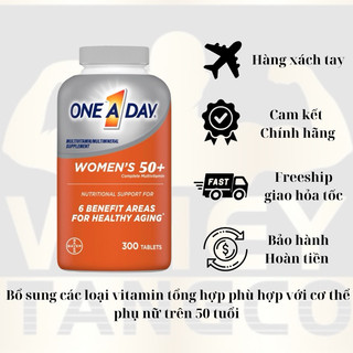 VIÊN UỐNG VITAMIN TỔNG HỢP ONE A DAY WOMEN 50+ CỦA COSTCO MỸ