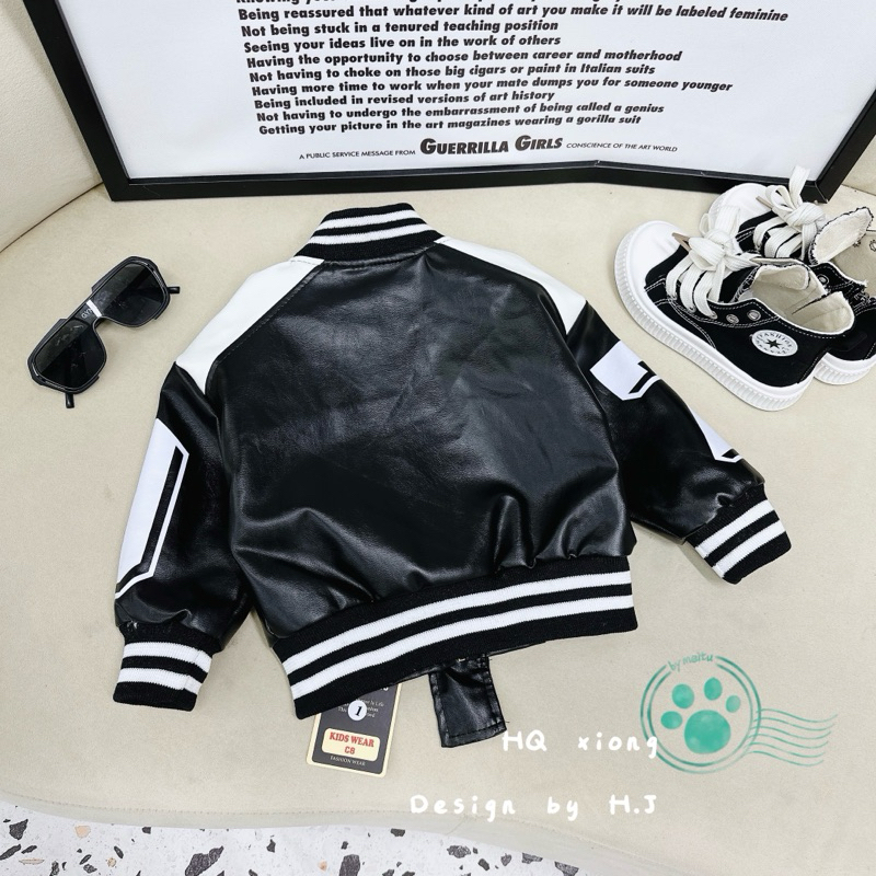 Áo Khoác da sành điệu cho bé trai 10-25kg