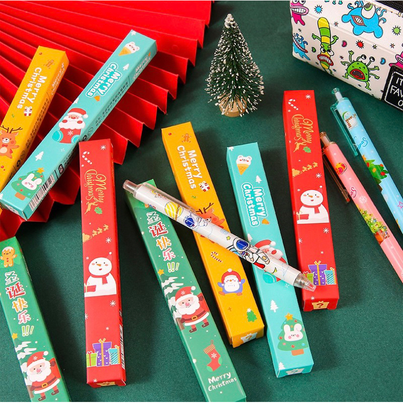 Bút bi bấm Noel có hộp