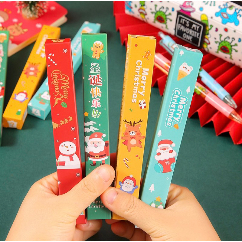 Bút bi bấm Noel có hộp