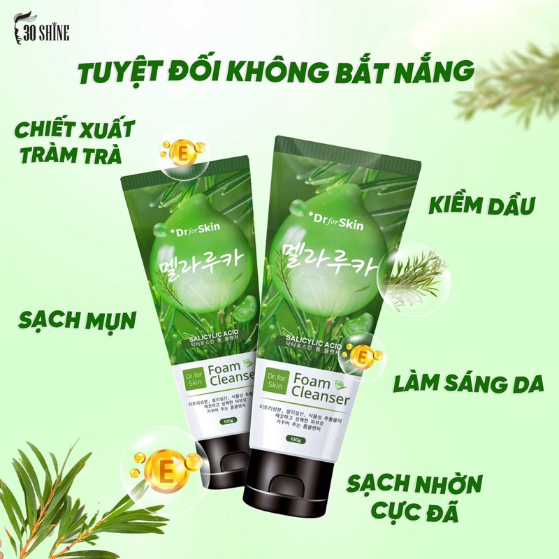 Sữa Rửa Mặt Tràm Trà Skin&Dr Tea tree 100g