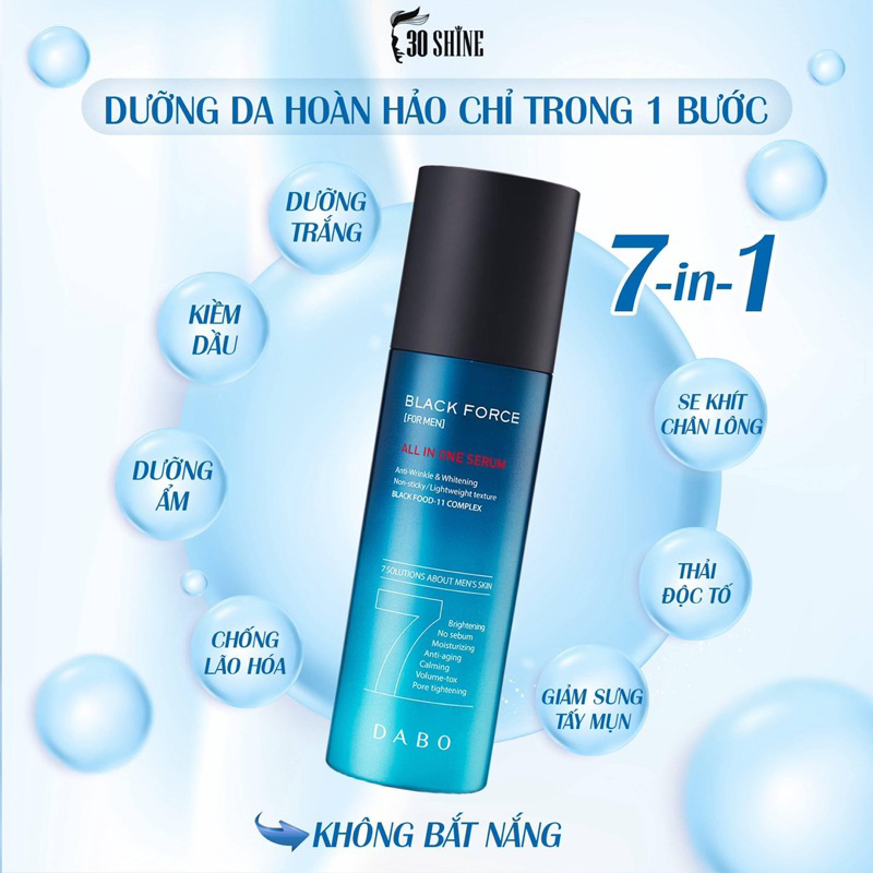 Combo Phục hồi da cháy nắng Sữa rửa mặt Tràm trà + serum dưỡng da Dabo